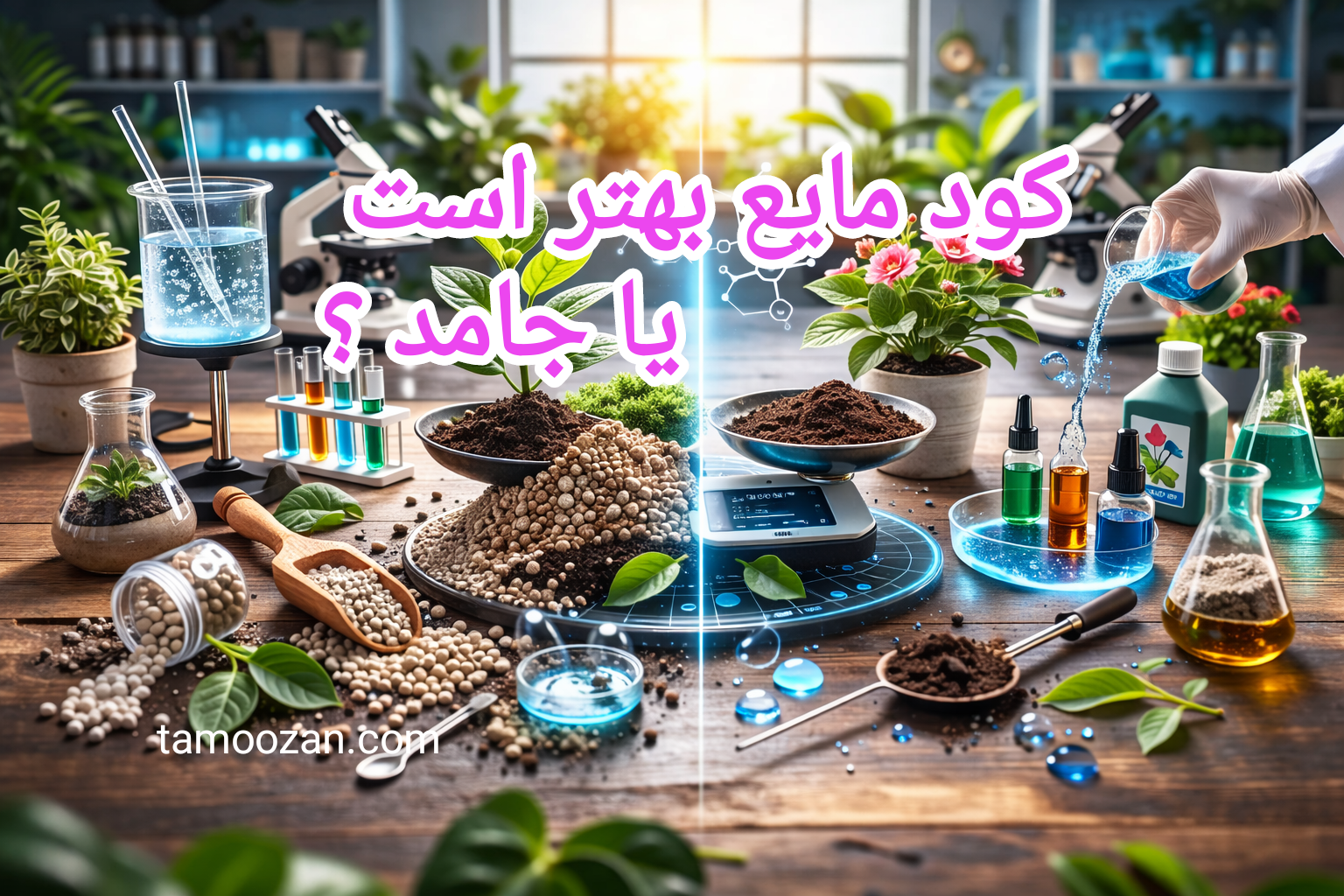کود مایع یا کود جامد؟ کدام برای گیاهان آپارتمانی بهتر است؟