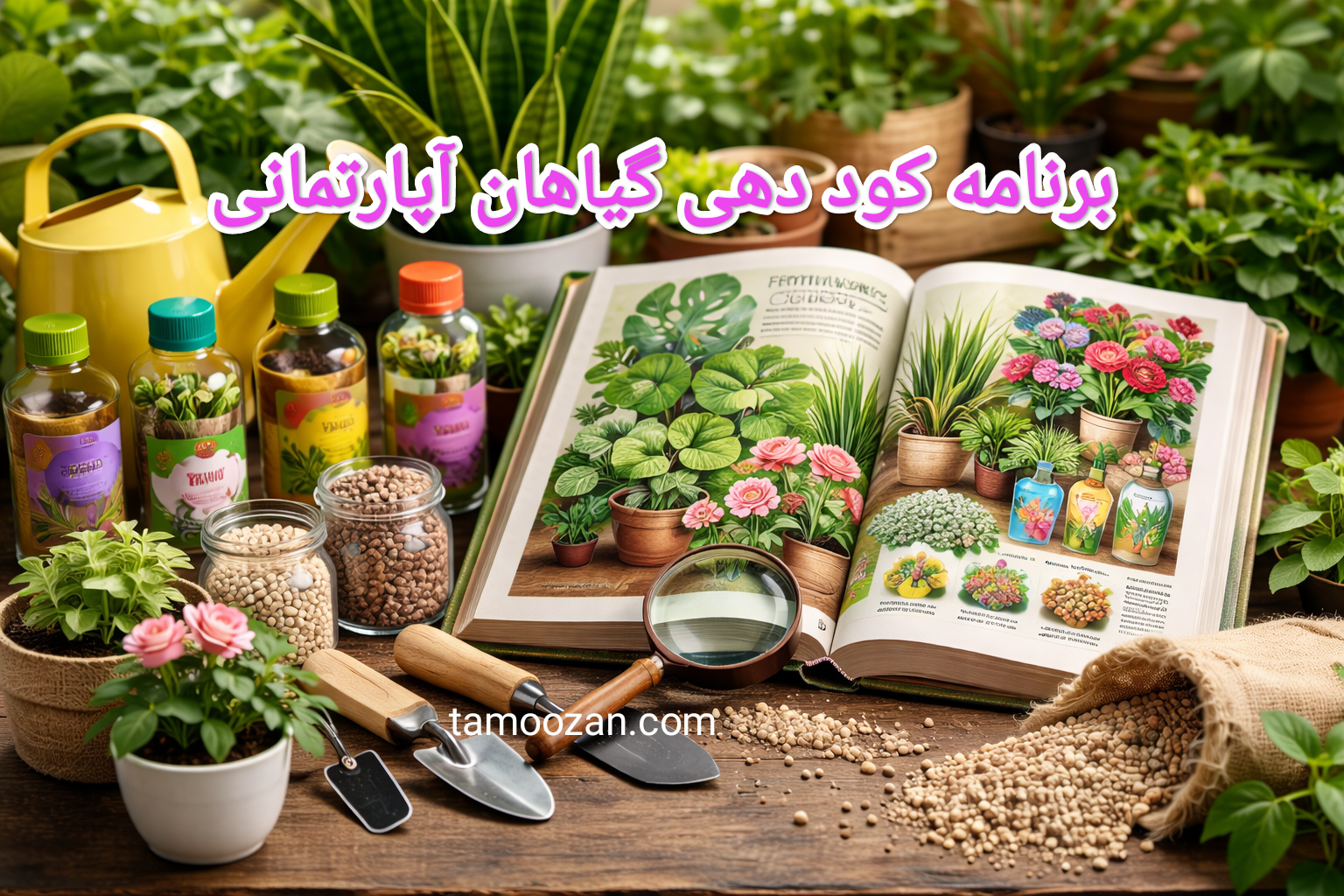 برنامه کوددهی گیاهان آپارتمانی | راهنمای ماهانه و اصولی