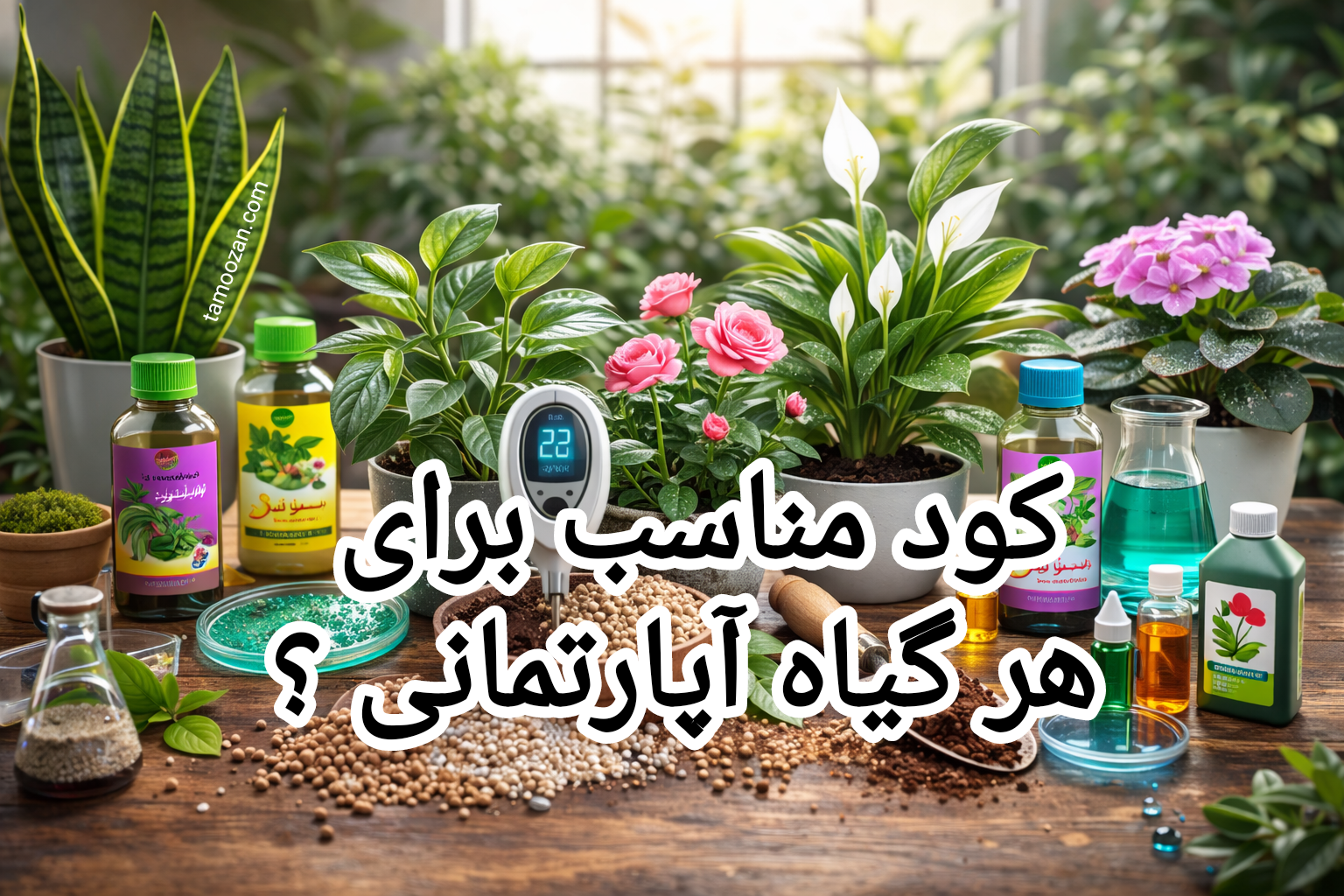 بهترین کود مناسب برای هر گیاه آپارتمانی | راهنمای تخصصی و کاربردی
