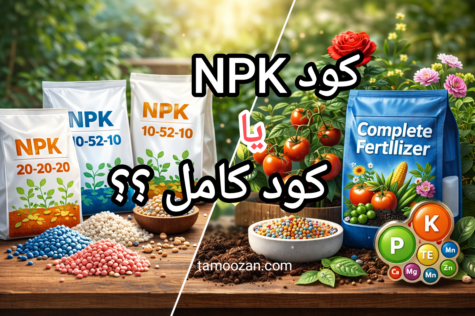 فرق کود NPK با کود کامل چیست؟ | راهنمای انتخاب بهترین کود گیاهان آپارتمانی