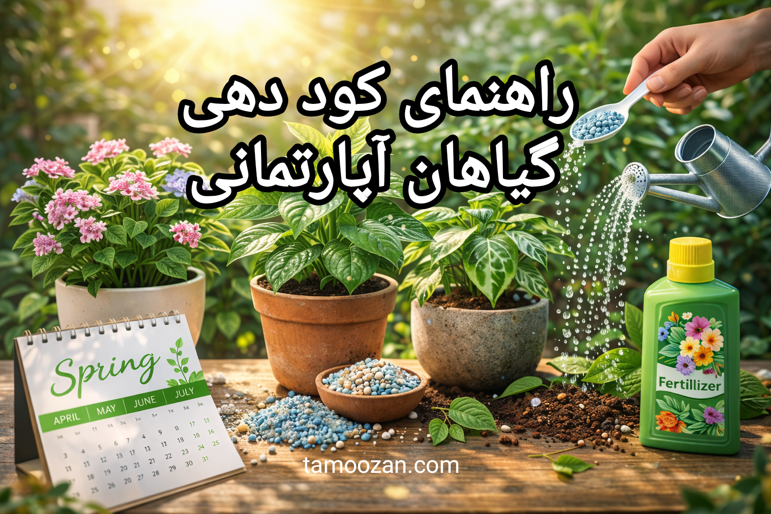 کود دهی گیاهان آپارتمانی | راهنمای کامل تغذیه اصولی گیاهان در خانه