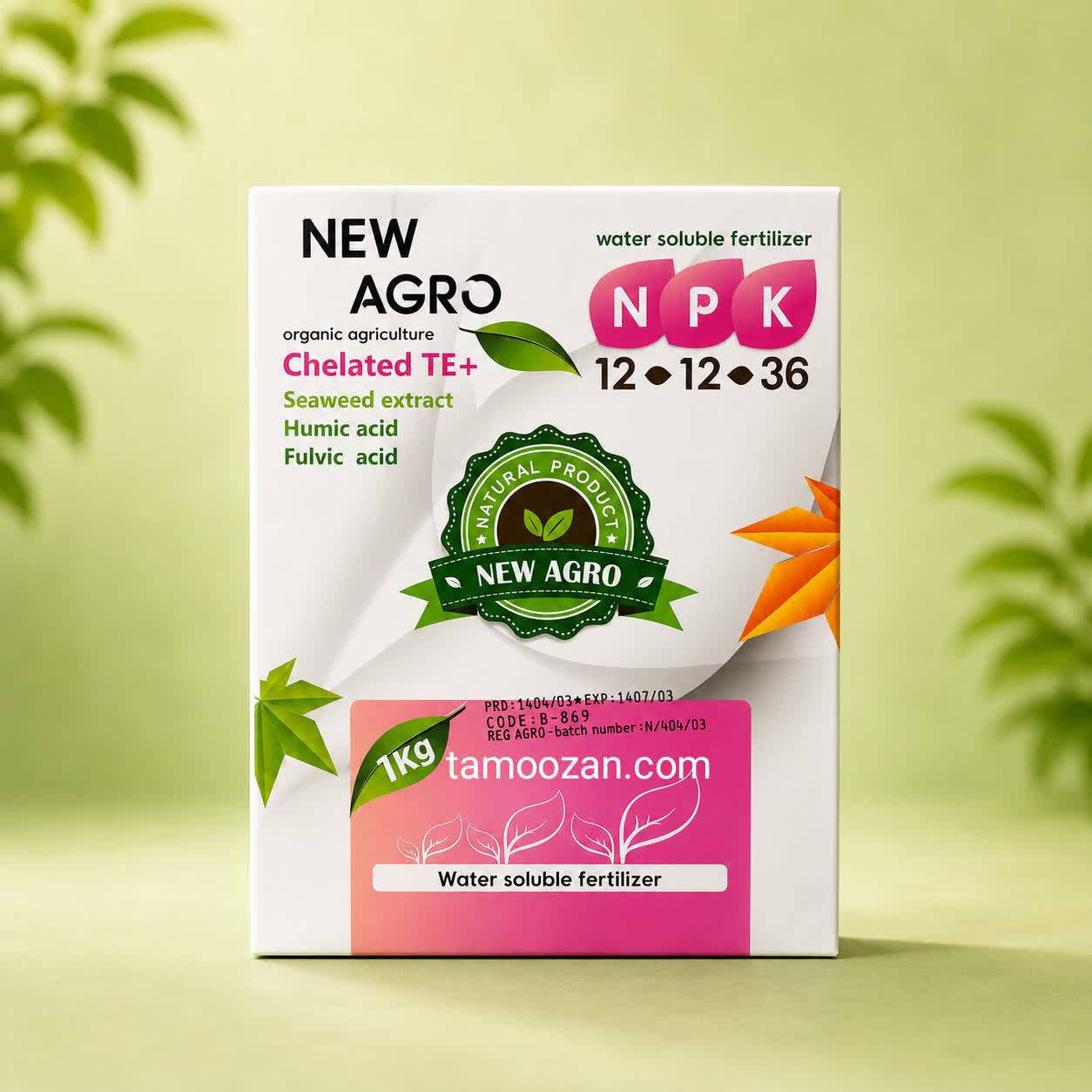 خرید کود NPK 12-12-36 نیواگرو (NEWAGRO) ۱ کیلویی